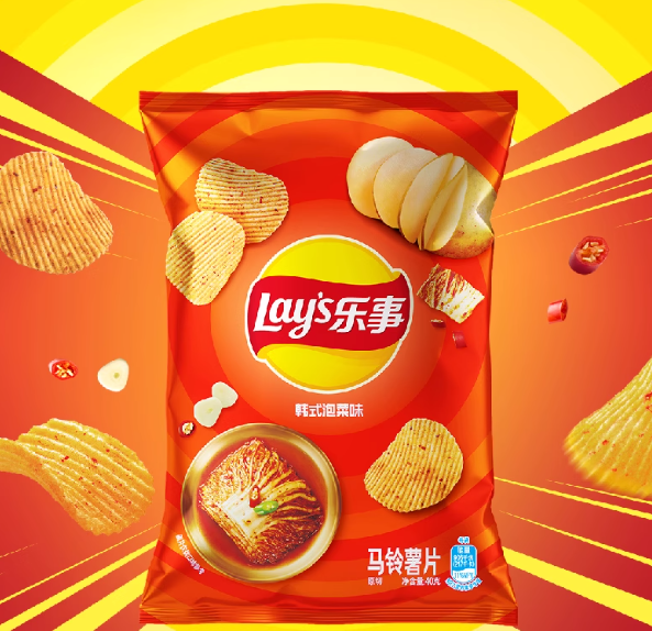 乐事原切薯片休闲零食小吃40g*16