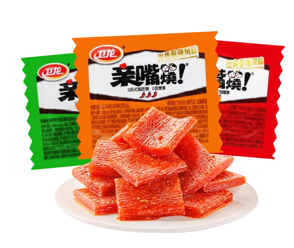 卫龙亲嘴烧辣条80片