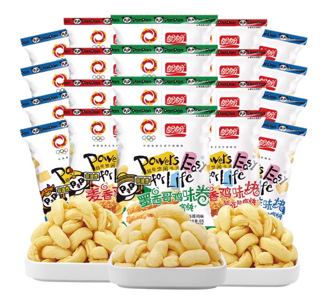 盼盼麦香鸡味块薯片8gx10包