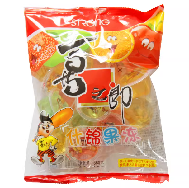 喜之郎什锦果冻果肉360g/袋