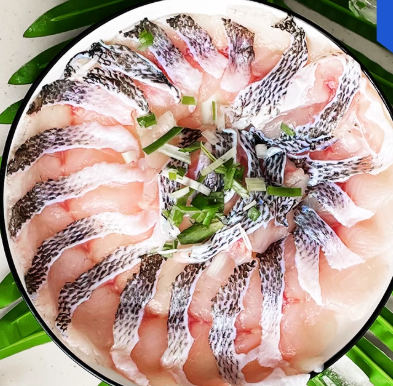 鲈鱼片250g*2包免浆活鱼现杀新鲜冻品火锅酸菜鱼水煮鱼半成